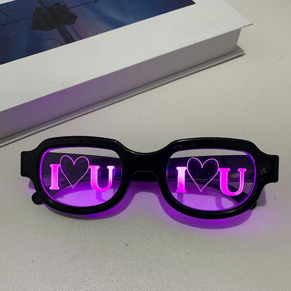 Glow In The Dark Party Glasses - نظارات LED ذات تأثيرات خاصة، مضيئة