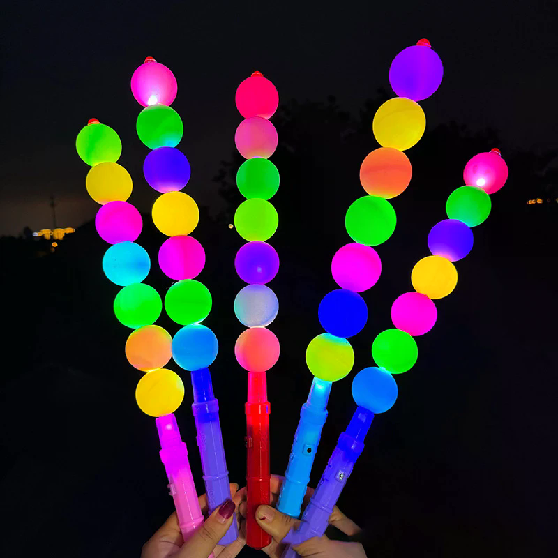 Glow In The Dark Party Glasses - عصا مضيئة LED ملونة على شكل