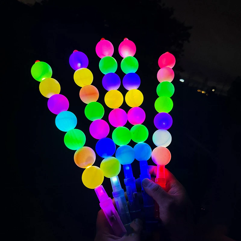 عصا مضيئة LED ملونة على شكل قر - مراجعة Glow In The Dark Party Glasses وسعره